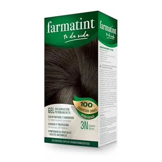 Farmatint Gel 3N Castaño Oscuro, Tinte Cabello Sin Amoníaco