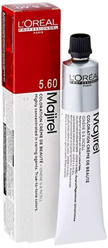 L'Oreal Majirouge Coloración Permanente C5, 60 (Castaño claro rojo intenso), 50 ml