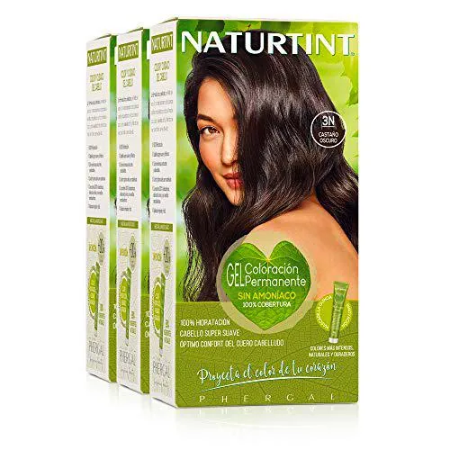 Naturtint Coloración. Tinte sin Amoniaco.100% Cobertura de Canas