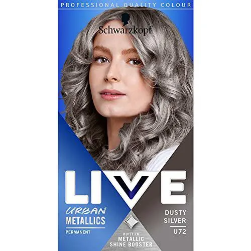 Schwarzkopf Live U72 Dusty Silver - Pack de 1 unidad de Schwarzkopf