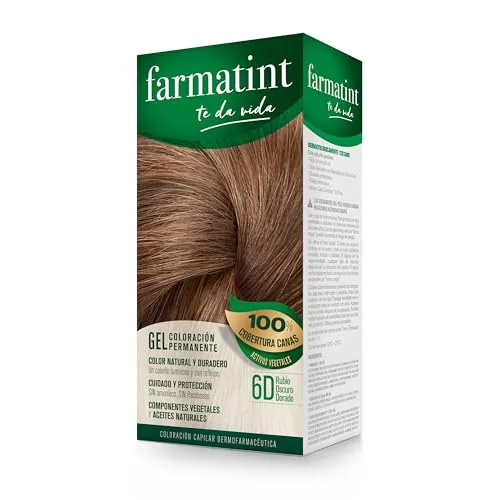 Farmatint 6D Rubio Oscuro Dorado. Tinte permanente