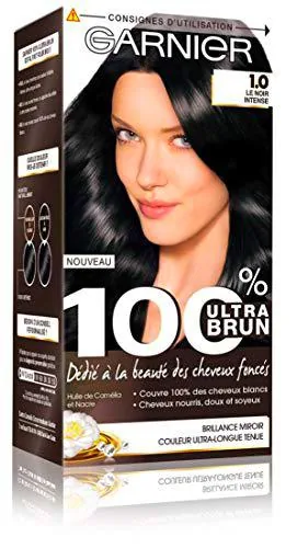Garnier - 100% Ultra Brun - Coloration Permanente Noir