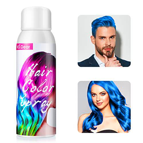 Spray Temporal De Color Para El Cabello Azul, Spray Temporal De Color Para El Cabello De Un Solo Uso