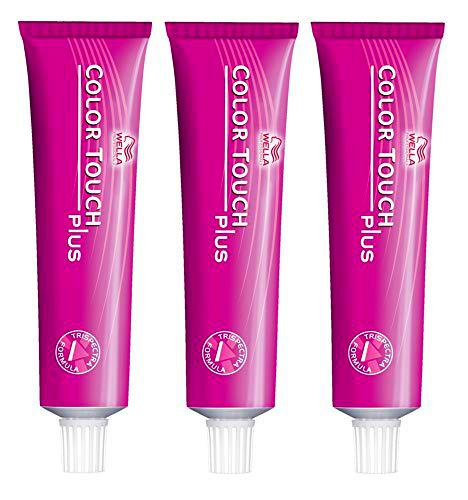 Wella Color Touch Plus 44/07 - Juego de 3 botes de 60 ml