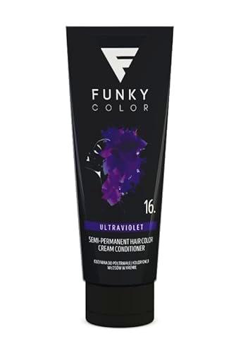 FUNKY COLOR ULTRAVIOLET 16, tinte para coloración del cabello semipermanente