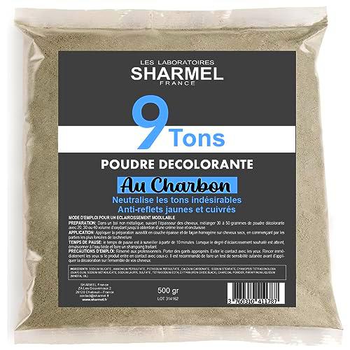 POLVO DECOLORANTE 9 TONOS DE CARBÓN VEGETAL DE BAMBÚ