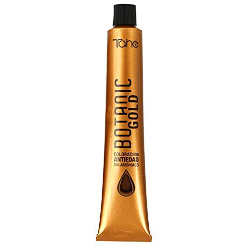 Tahe Botanic Gold Tinte Cabello Profesional/Tinte Pelo/Coloración Capilar Permanente Sin Amoniaco Nº 6.31 Rubio Oscuro Dorado Ceniza, 100 ml