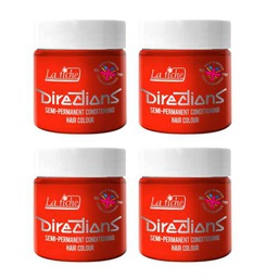 4 x La Riche Directions Semi-Permanent Hair Color Bote de 100 ml (Tangerine)