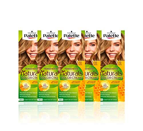 Schwarzkopf Palette Naturals - Coloración Permanente Tono 7 Rubio Medio
