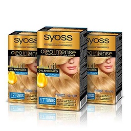 Syoss Oleo Intense - Coloración Permanente Tono 12-00 Aclarante Extremo (Pack De 3) 50 ml