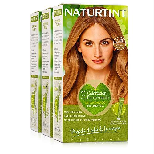 Naturtint Coloración 7.34 Avellana Luminoso. Tinte sin Amoniaco