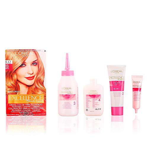 L'Óreal Paris Excellence Coloración Crème Triple Protección Rubios de Leyenda 8.12 Rubio Mítico