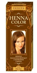 GMMH - Tinte Natural de Pelo "Henna Color", Color 114 Oro/Marrón