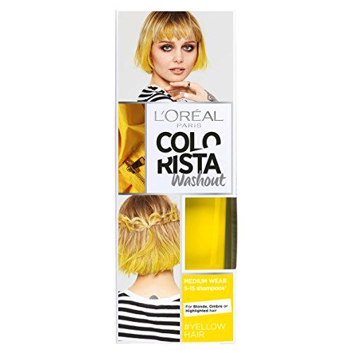 L 'Oreal colorista lavado amarillo neón semipermanente pelo, 80 ml