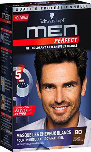 Schwarzkopf hombres perfectos Suave Color Negro Marrón Natural Gel