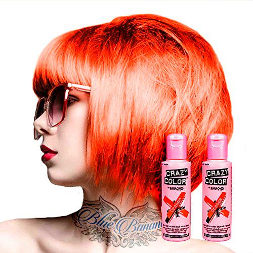 Tinte capilar semi-permanente de Crazy Color 100ml (Orange