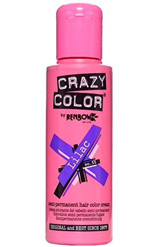 Tinte capilar semi-permanente de Crazy Color 100ml (Lilac