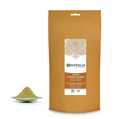 CENTIFOLIA - Henna Caramelo Marrón Castaño - Da reflejos de color caramelo a cabello castaño claro