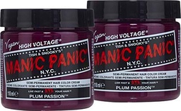 Manic Panic Tinte para el cabello con fórmula clásica de color crema de alto voltaje (Pasión de ciruela)