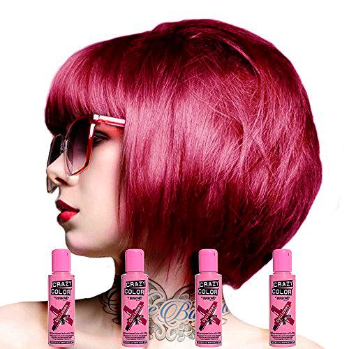 Crazy Color Semi Permanente Pelo por renbow Cyclamen nº 51 (100ml) caja de 4