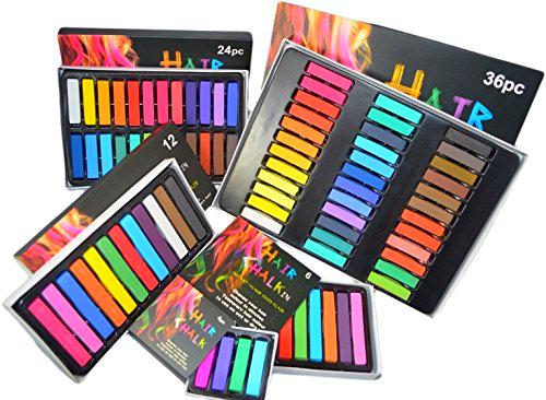 Tizas para dar color al pelo temporalmente para carnavales