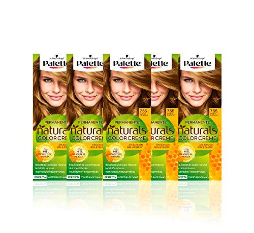 Schwarzkopf Palette Naturals - Coloración Permanente Tono 7.55 Rubio Dorado