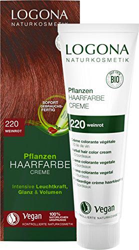 Logona Colorante Vegetal En Crema 220 Burdeos 150Ml. 150 ml