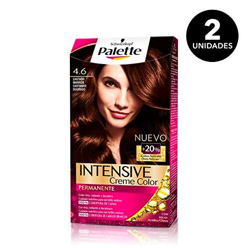 Palette Intense - Tono 4.6 Castaño Marrón - 2 uds - Coloración Permanente