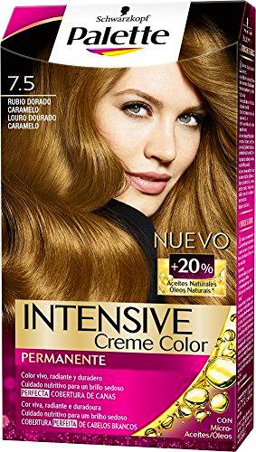 Palette Intense - Tono 7.5 Rubio Dorado Caramelo - Coloración Permanente