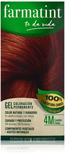 Farmatint Gel 4M Castaño Caoba, Color Natural y Duradero