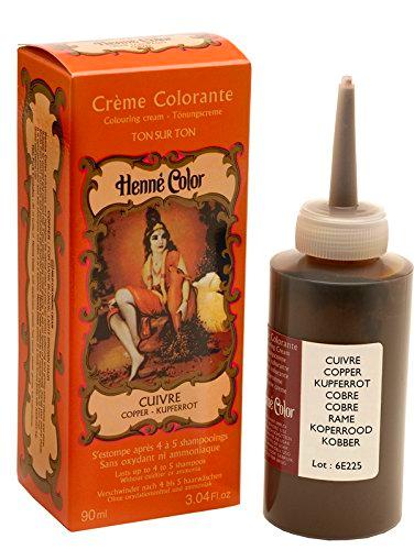 Tinte de henna para el cabello, color rojo intenso