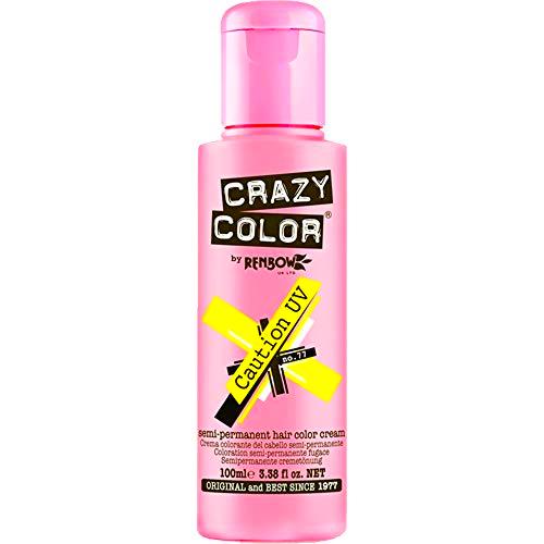 Crazy Color 77 Caution Uv 100 ml (Amarillo)