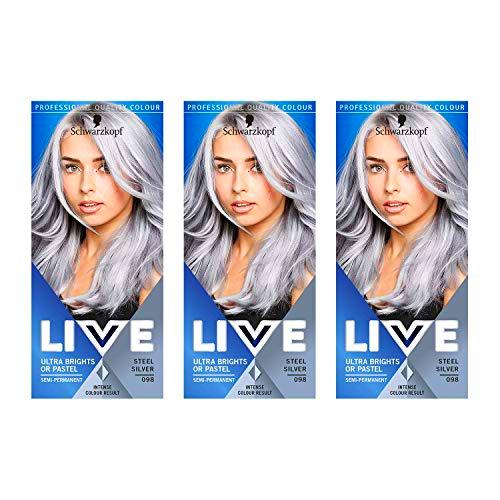 Schwarzkopf Live XXL Color ultra brillante, 098 Steel Silver