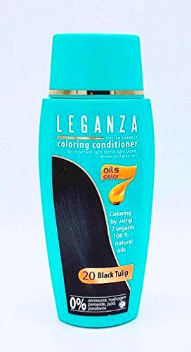 Leganza, 7 aceites naturales, bálsamo para el pelo de color tulipano negro 20