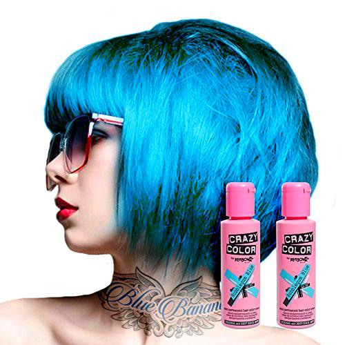 Tinte capilar semi-permanente de Crazy Color 100ml (Bubblegum Blue