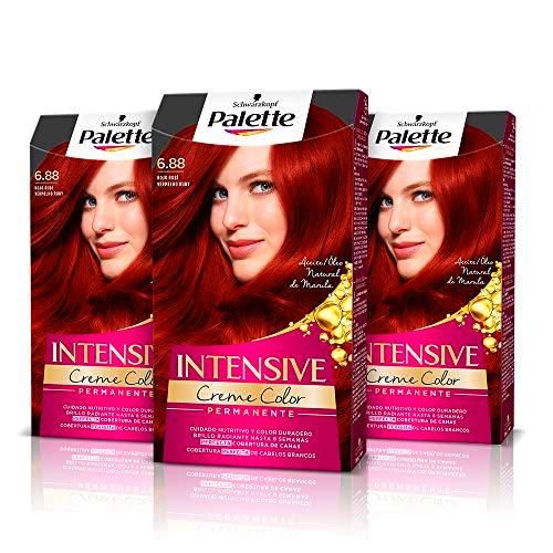 Palette Intense Cream Coloration Intensive Coloración del Cabello 6.88 Rojo Rubí