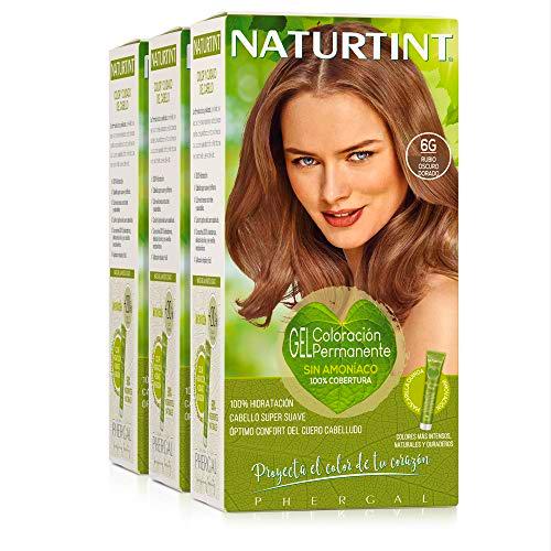 Naturtint Coloración 6G Rubio Oscuro Dorado. Tinte sin Amoniaco