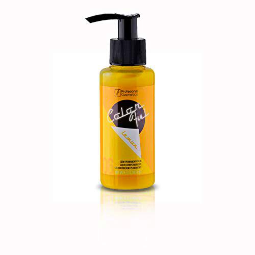 Profesional Cosmetics Colorful Lemon. Máscara de tinte de pelo amarillo