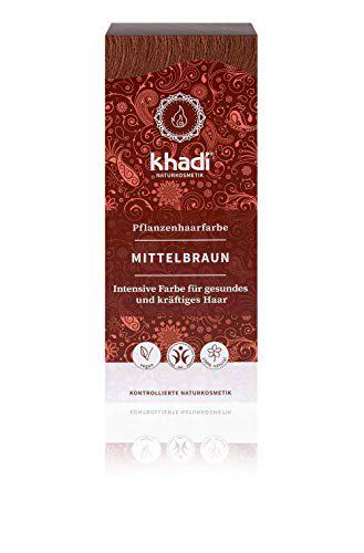 Khadi Tinte Herbal Color Castaño Medio, 100 g