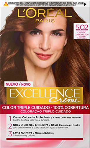 L'Oréal Paris Excellence - Crema Colorante Permanente Triple Cuidado con Pro-Keratina y Savia Nutritiva
