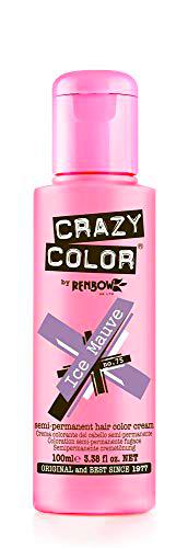 Crazy Color Color Semipermanente, 100 ml, Malva de Hielo