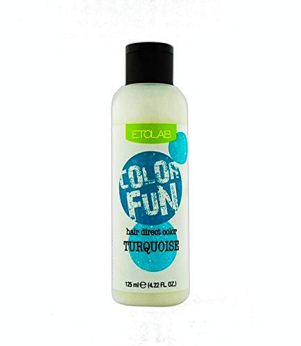 Etolab - Color de pelo semipermanente, turquesa, 3x125 ml