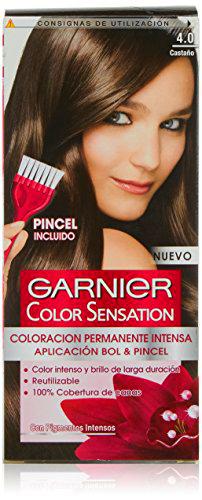 Garnier Color Sensation - Tinte Permanente Castaño Luminoso 4.0