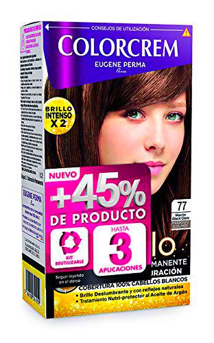 Colorcrem Color &amp; Brillo - Tinte Permanente Mujer - Tono 77 Marrón Glacé Claro