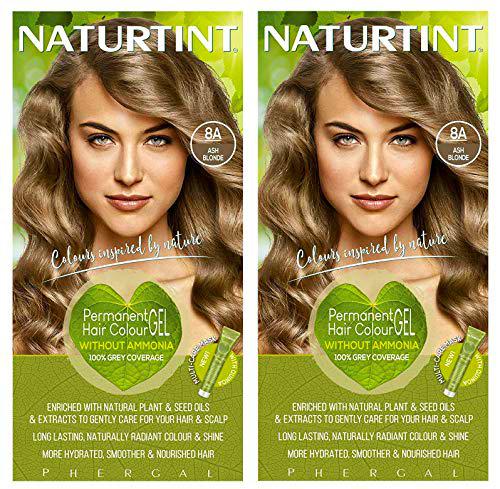 - Naturtint - Hair Dye - 8A Ash Blonde | 135ml | BUNDLE by Naturtint