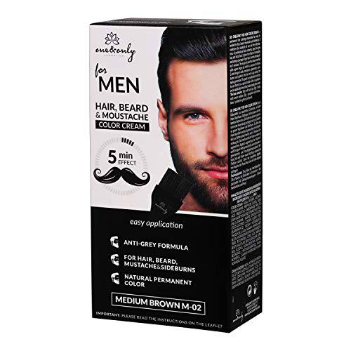 One&amp;Only for Men - Crema de color para caballero, beard &amp; sideburns