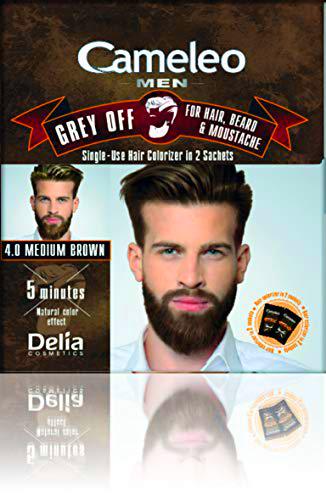 Cameleo Men Color Cream Grey OFF Colorizador de un solo uso en 2 sobres para cabello