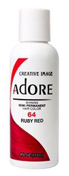 Adore - Tinte semipermanente y brillante, 64 Ruby Red