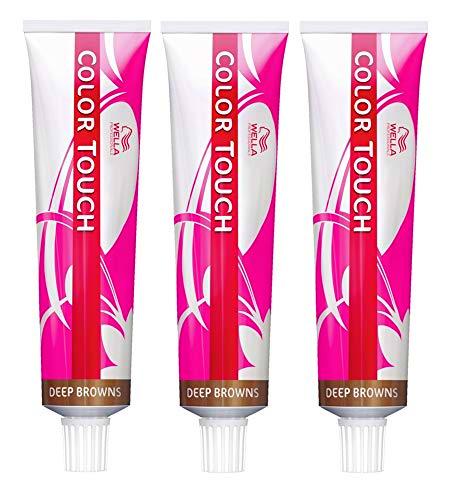 Wella Professionals Color Touch 2/0 - Tinte para cabello (3 unidades