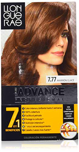 Llongueras Color Advance Tinte Tono 7.77 Marrón Glacé